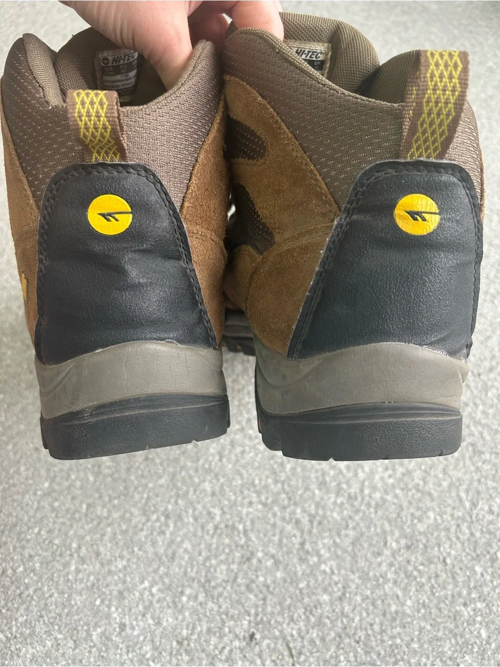 Hi-Tec Men's Skamania Mid Brown Suede Waterproof Hiking Boots Size 12M